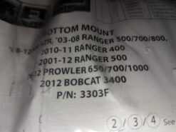 2003 - 2012 Polaris Ranger,RZR,Prowler Bottom Plow Mount - Image 10
