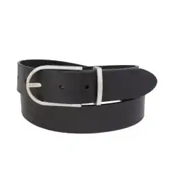 Silver Jeans Co. 35mm Heavyweight Genuine Leather Belt - Black