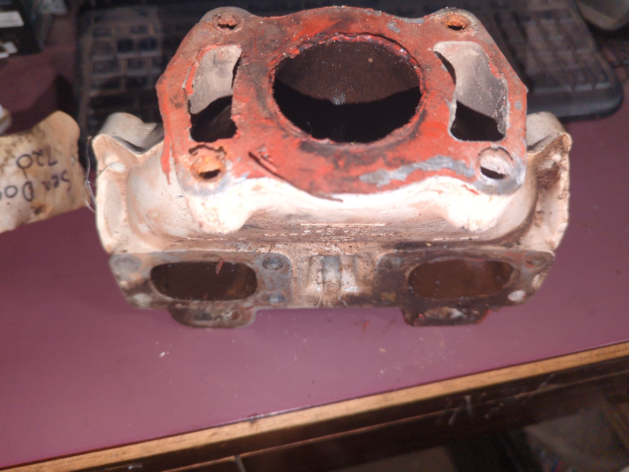 1996 - 1997 Sea Doo HX 5881,GS,GTI,SPX,GSI,GTS,SP Exhaust Manifold (White) - Image 3