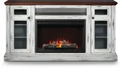 The Charlotte Electric Fireplace Mantel Package