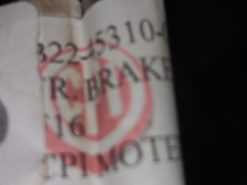 Alternative view of CPI GTR 152 Front. BRAKE HOSE
