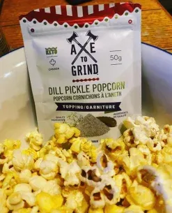 Axe to Grind Dill Pickle Popcorn Topping Pouch