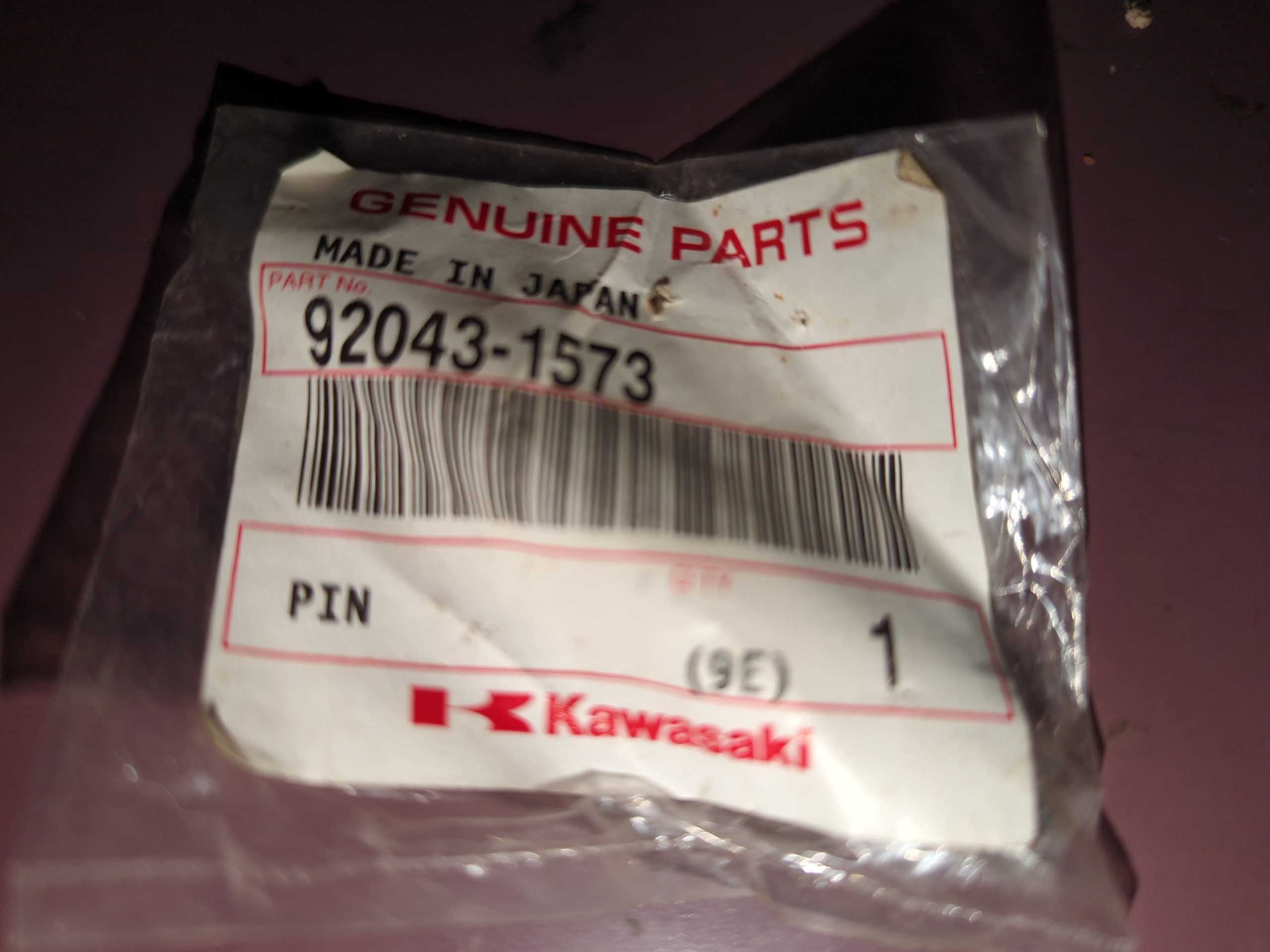 1999 - 2024 Kawasaki PRAIRIE 300,400,650 MULE PIN 92043-1573 - Image 4