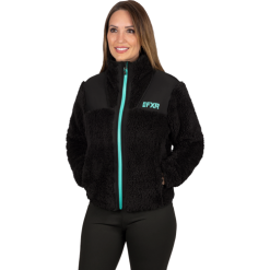 W Mantra Sherpa Jacket 23-Black/Mint-XL