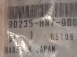 Alternative view of 2005 - 2024 Honda TRX350,420,500,520 SXS520   Clutch LOCK NUT  90235-HM7-000