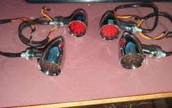 Chrome Bullet LED Motorcycle Turn Signals