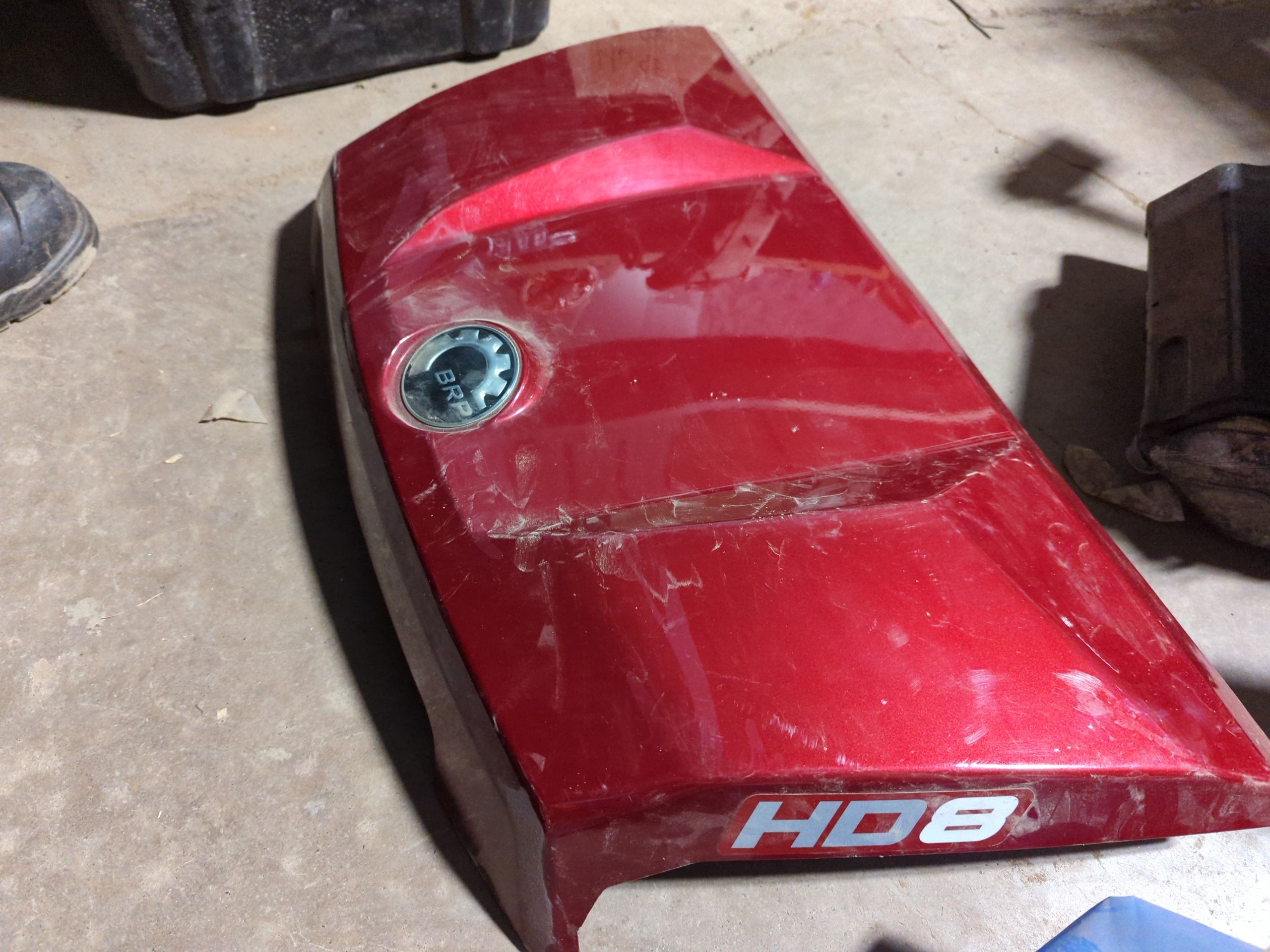 2017 - 2019 Can AM Defender HD8, HD10 Intense Red, Front Service Cover Hood - Image 3