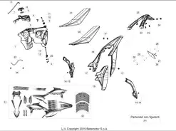 2020 Beta RR Rear Fender White