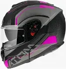 MT Helmets Atom SV D/L Black/Pink, M