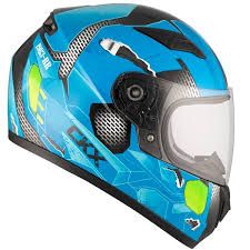 CXX Youth Snow Helmet, GR/BL, SM