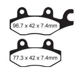 BRAKE PADS - SINTERED - (FA165R)