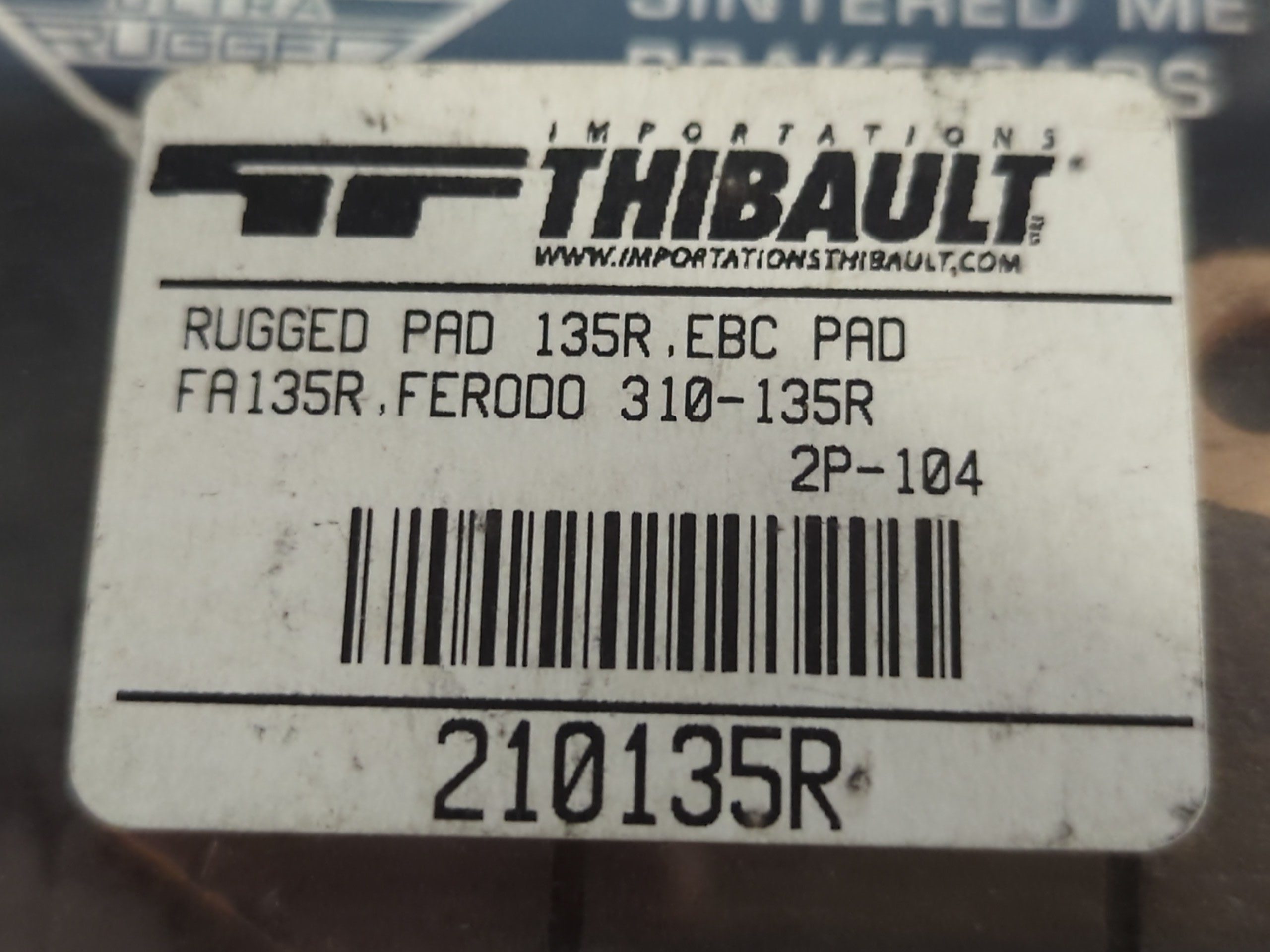 BRAKE PADS - SINTERED - (FA135R) - Image 3