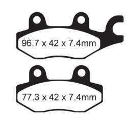 ITL BRAKE PADS - KEVLAR/CARBON - (FA165) FRONT