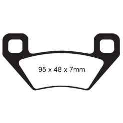 ITL BRAKE PADS - KEVLAR/CARBON - (FA395)