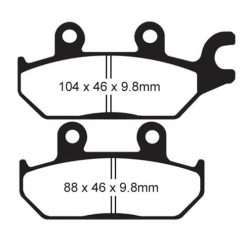 ITL BRAKE PADS - KEVLAR/CARBON - (FA642)