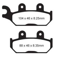 ITL BRAKE PADS - KEVLAR/CARBON - (FA645)