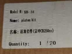 XB31 250 PISTON KIT OH - G2080058 - Image 3