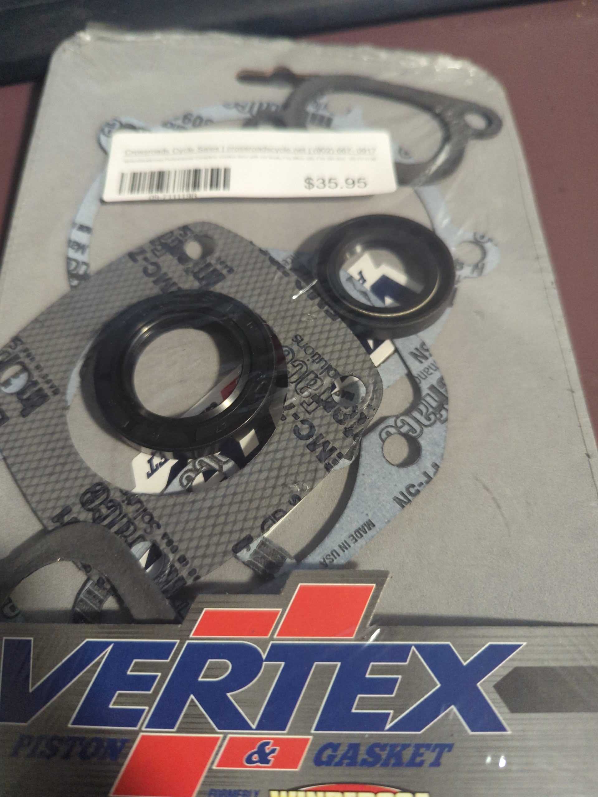 VertexWinderosa Professional Complete Gasket Sets with Oil Seals Fits Moto Ski, Fits Ski-doo - 09-711119B