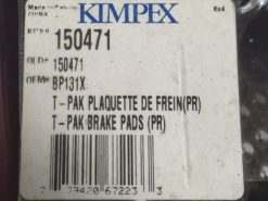 Kimpex Metallic Brake Pad Part Number  150471 - Image 4