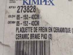 Alternative view of Kimpex Ceramic Brake Pad  05-152-43CM