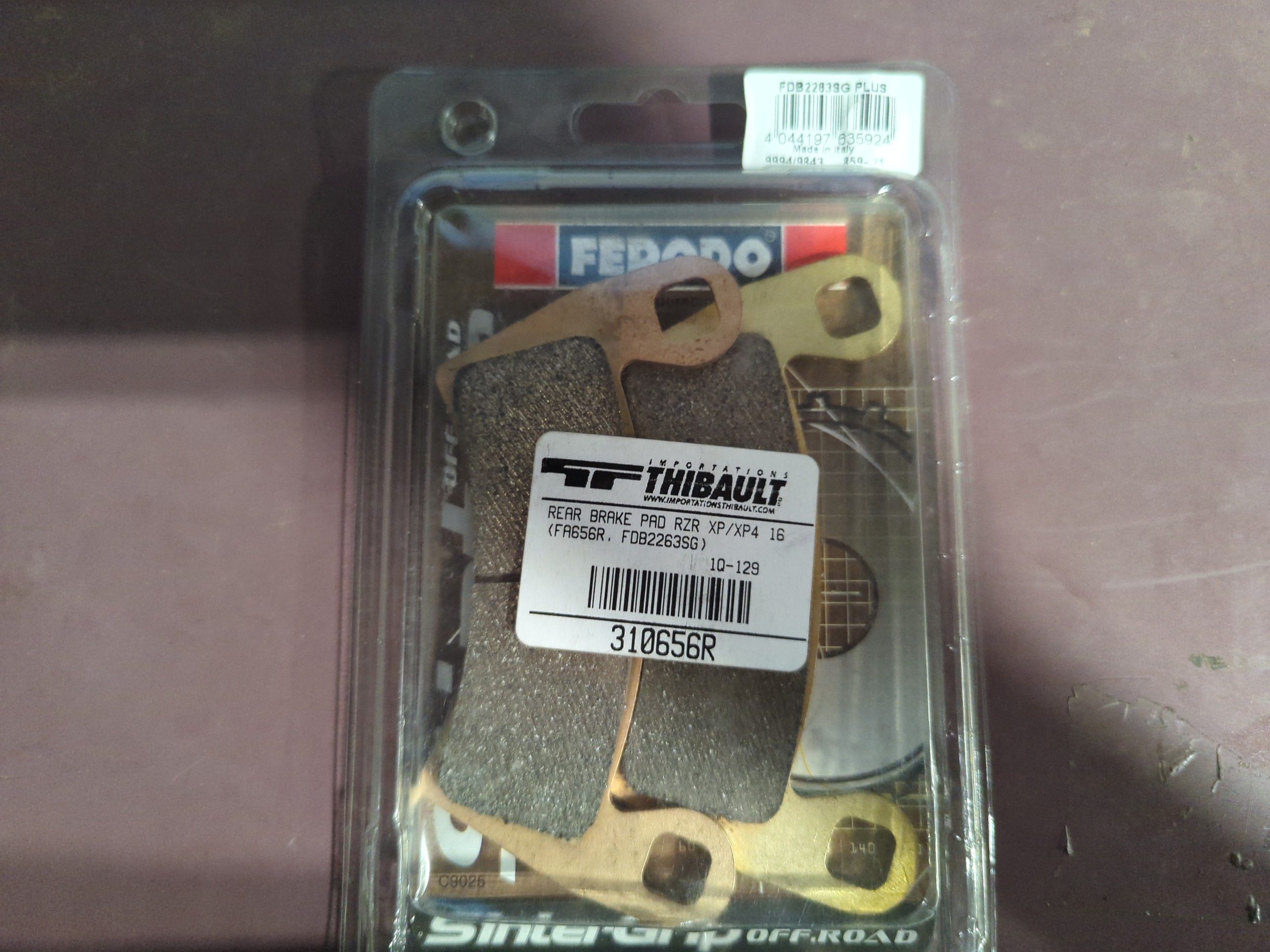FERODO BRAKE PADS - SINTERGRIP SERIES - (FA656R)