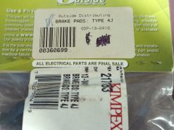 Outside Distributing Brake Pads: Type 4J Sintered copper - Front/Rear - Image 4