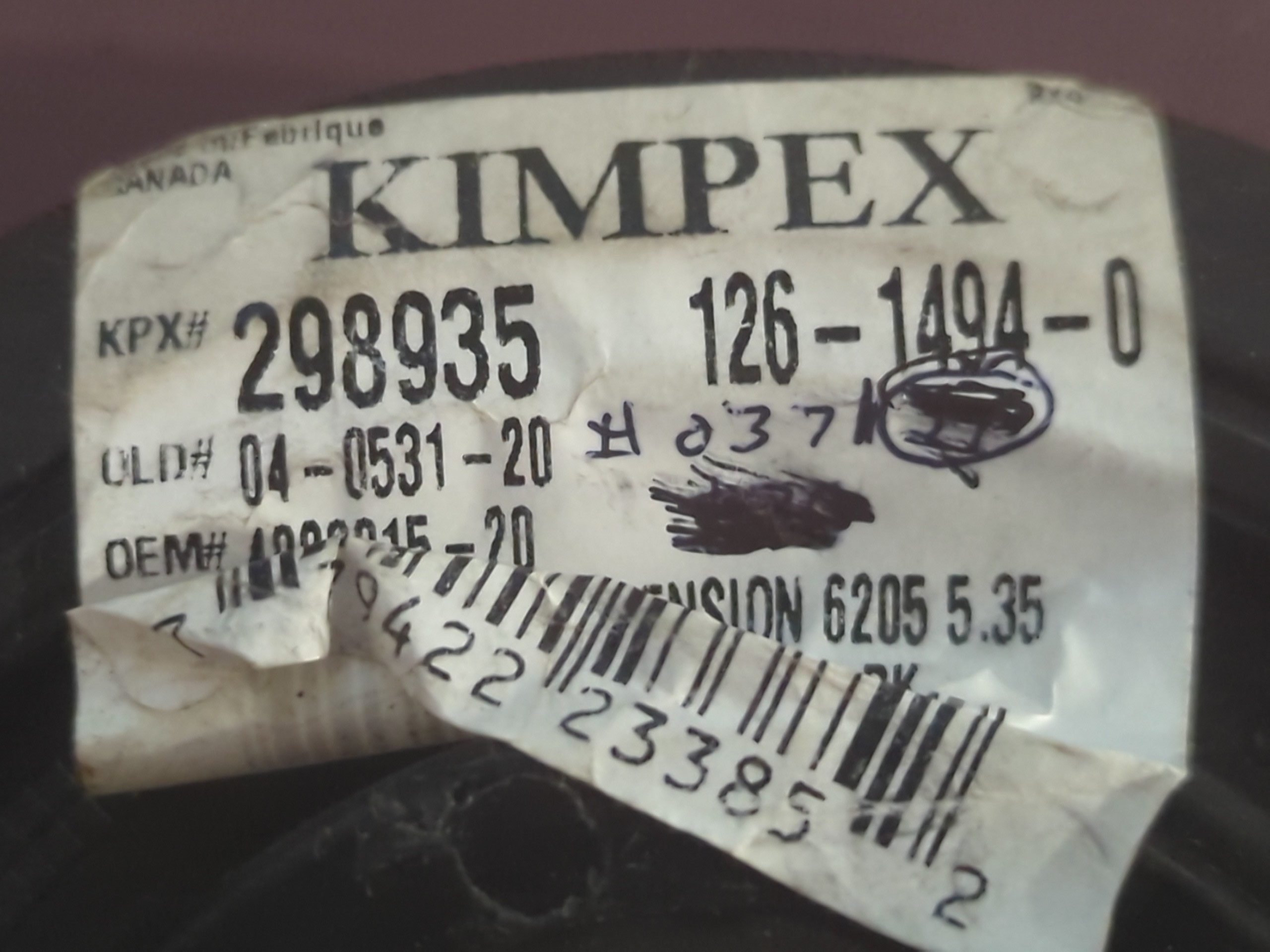 Kimpex Idler Wheel Plastic - Fits Polaris 298935 - Image 3