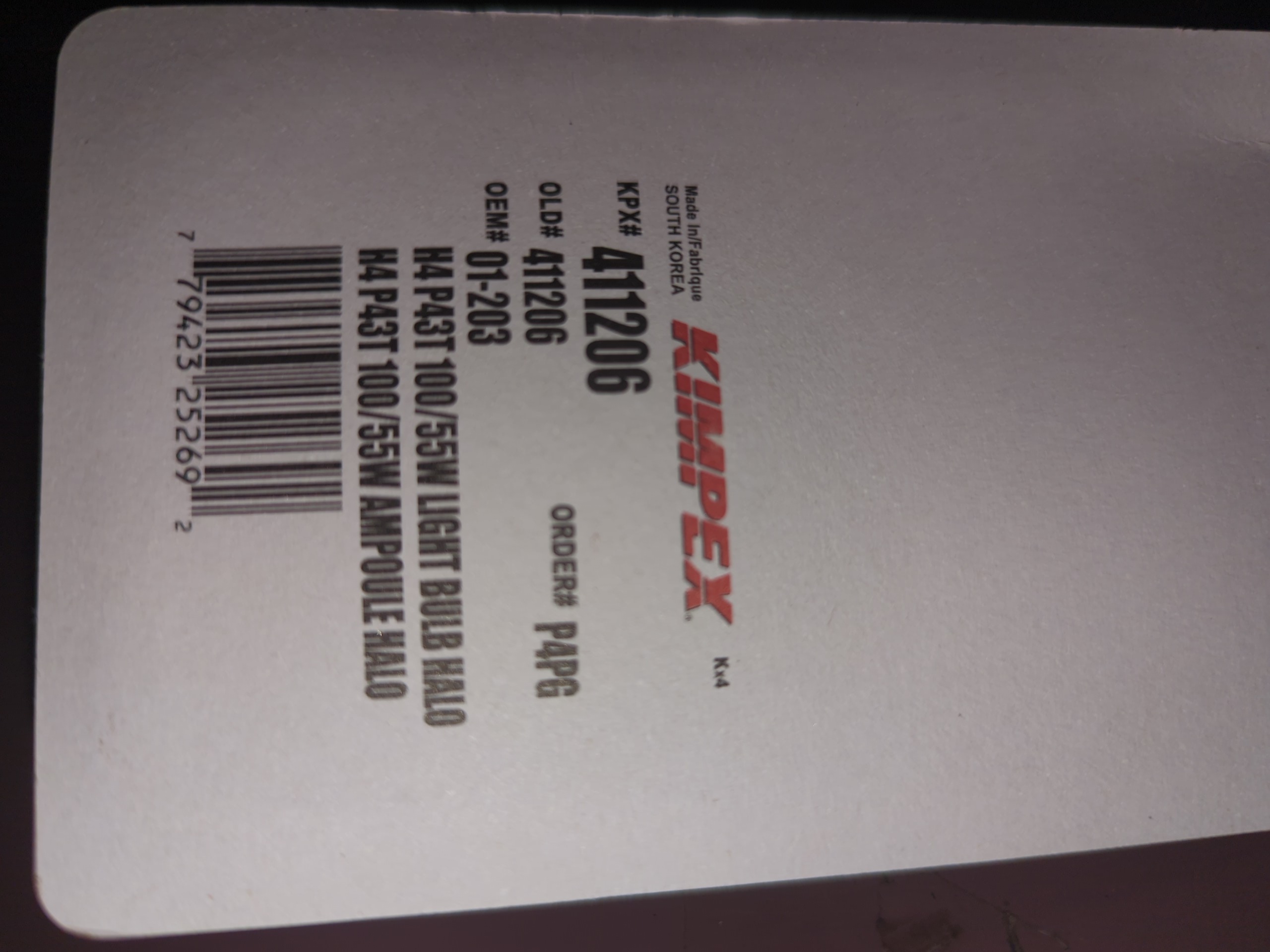 Kimpex Halogen Bulb - Type H4 P45T H4 P43T - Image 2
