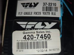Alternative view of FLY RACING YOUTH FOCUS MX GOGGLES BLACK/CLEAR ONE-SIZE 37-2210