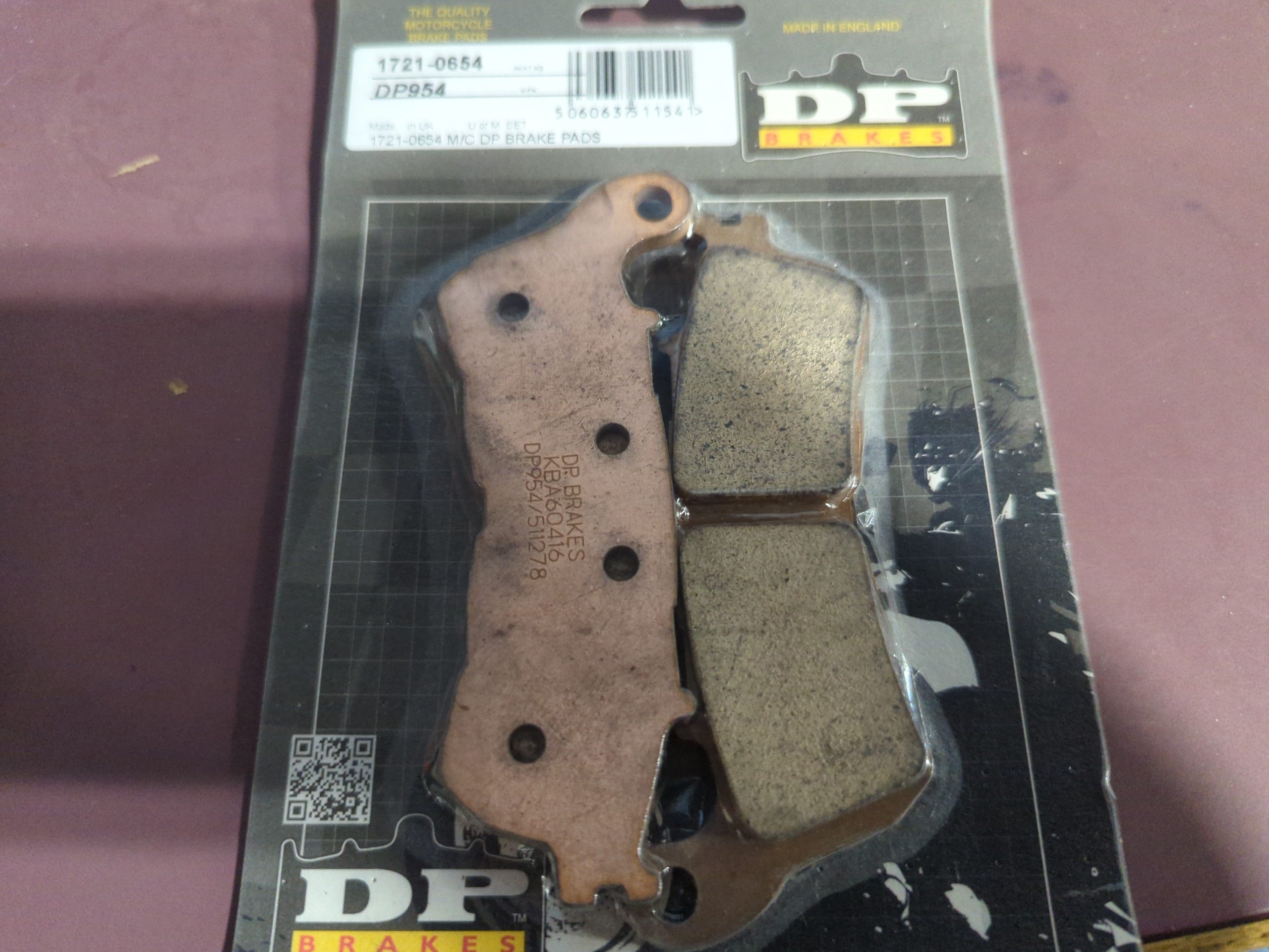 DP Brakes Standard Sintered Metal Brake Pads - DP954