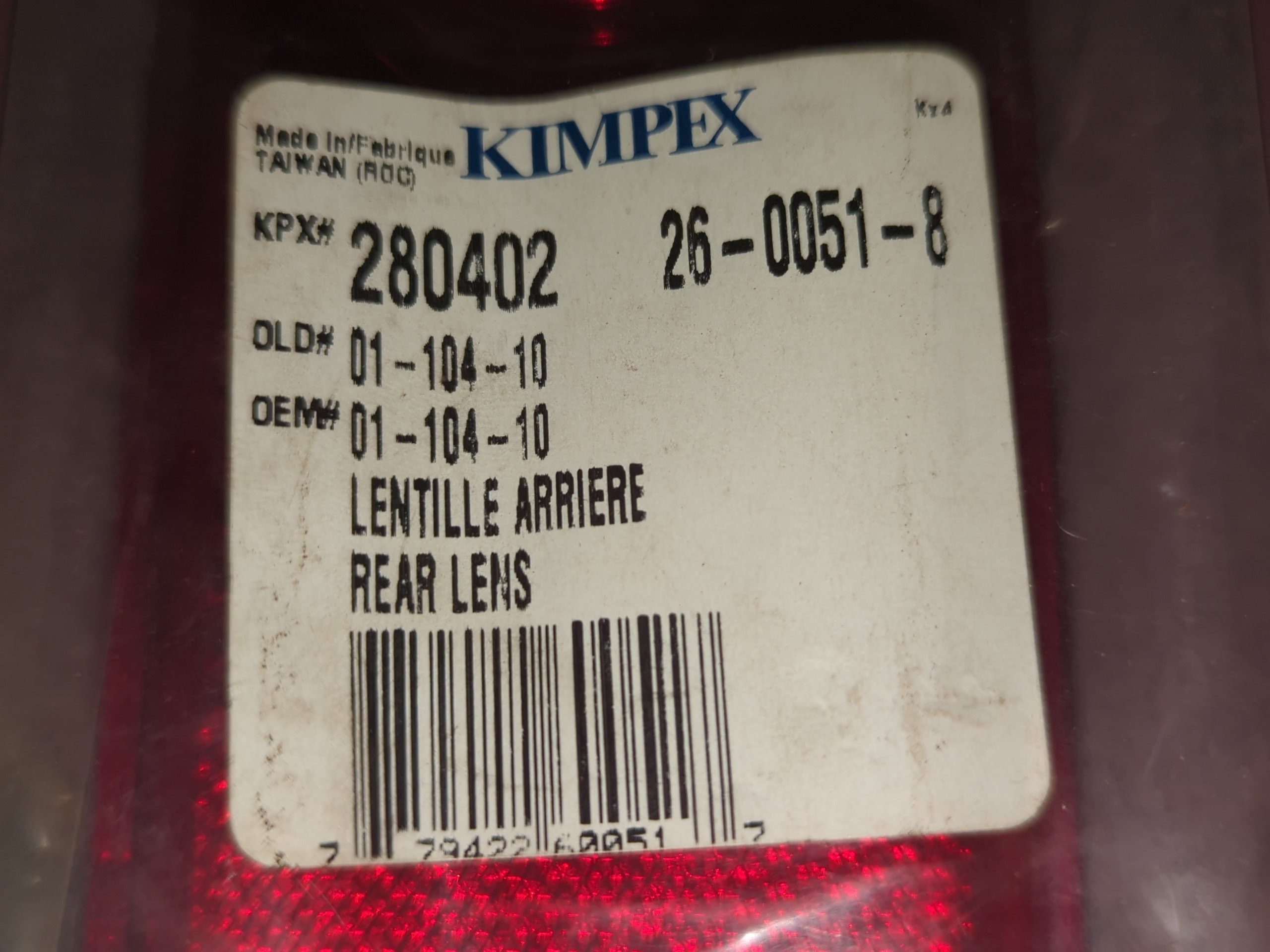 Kimpex Arctic Cat Lens 280402 - Image 2