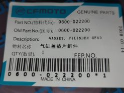 2010 - 2015 CFMoto ZFORCE 600, X5,X6,UFORCE 600 GASKET,CYLINDER HEAD - Image 2