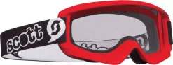 Scott  Youth Agent Mini Goggles Red W/Clear Lens