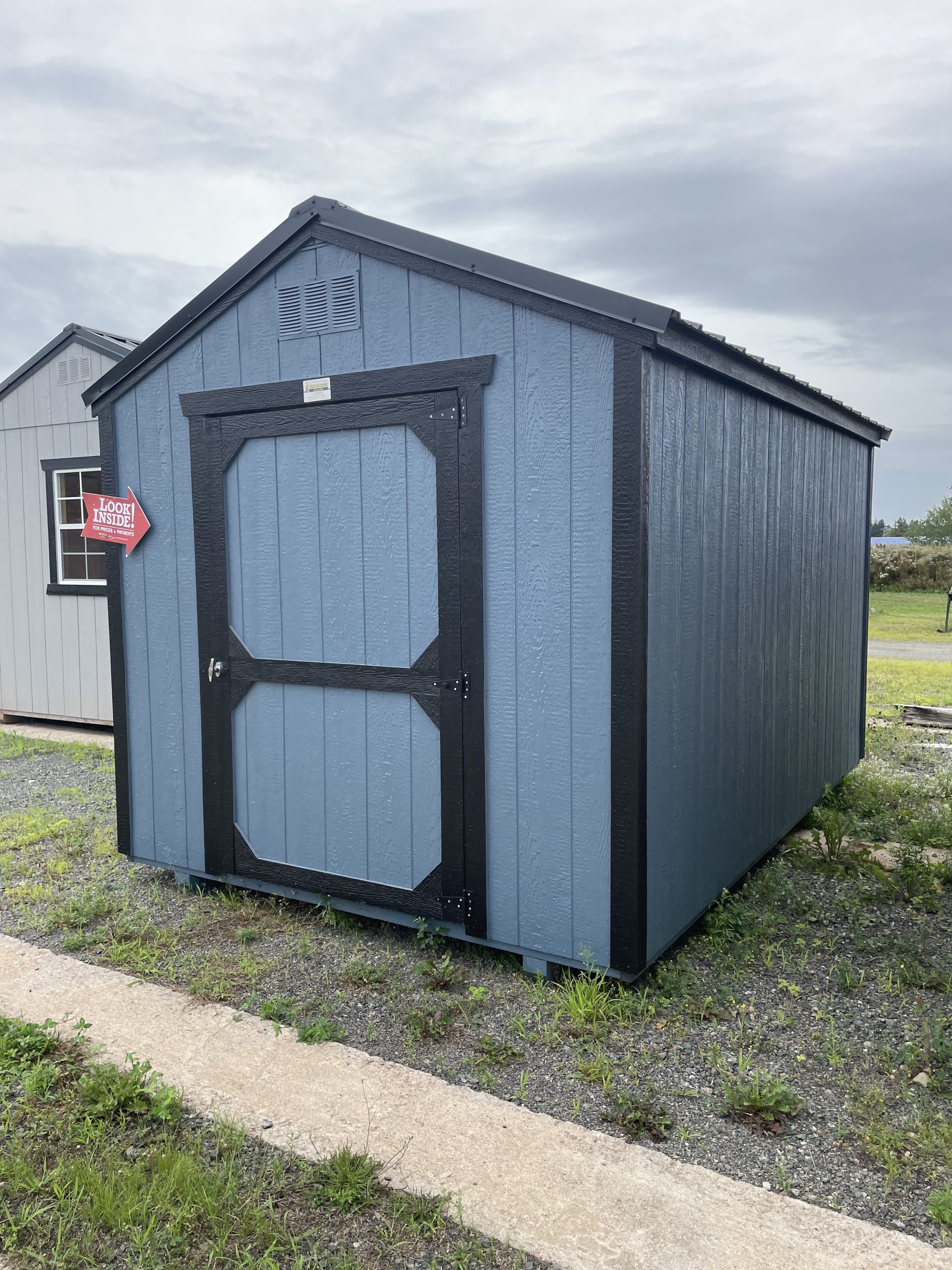 8X12 Utility Shed 6'3 Walls H102632