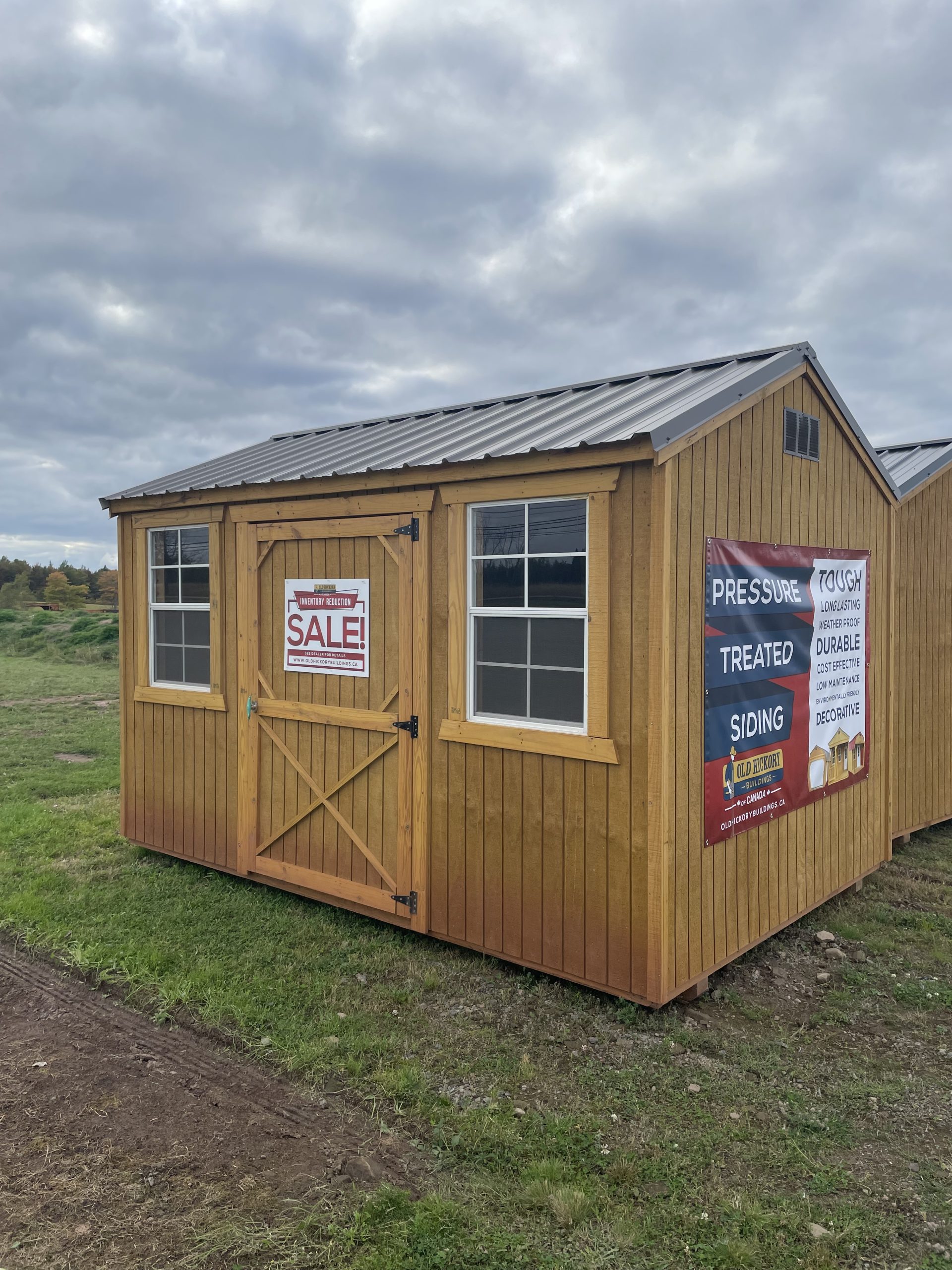 8x12 Side Utility Shed 6'3 Walls H102783