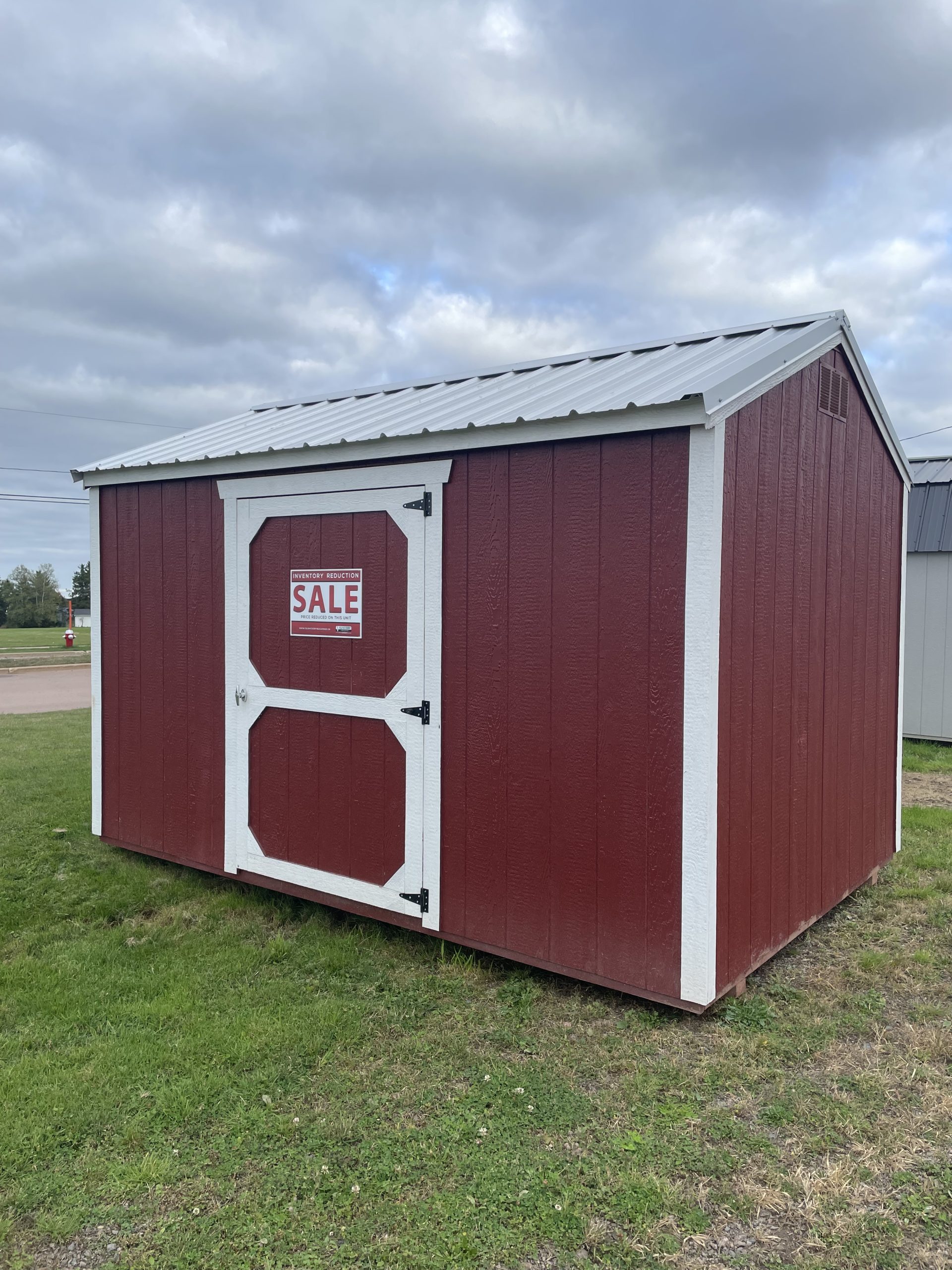 8x12 Utility Shed 6'3 Walls H102853