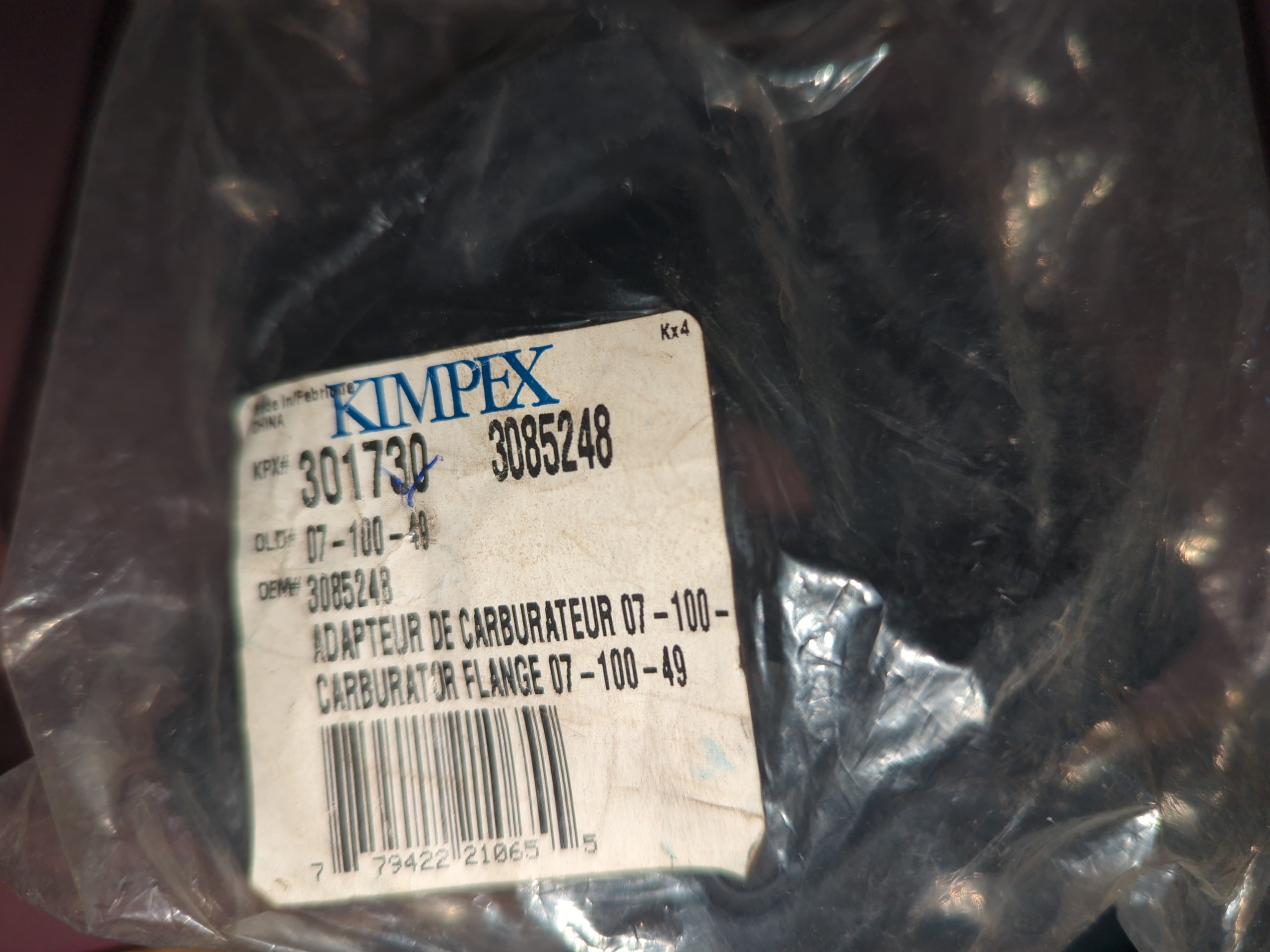 KIMPEX CARBURETOR FLANGE 1997-1998 POLARIS Indy 600 XCR - Image 4