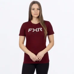 Women's Helium Premium T-Shirt Merlot/White 2XL