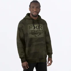 Emblem Cotton Pullover Hoodie Army Camo 2XL