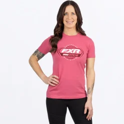 Women's Race Division Premium T-Shirt Astro Dust/Merlot L