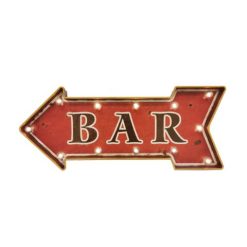 LED Lighted “BAR” Arrow Sign Wall Decor