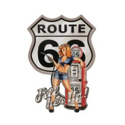 “Route 66” Gas Pump Tin Sign