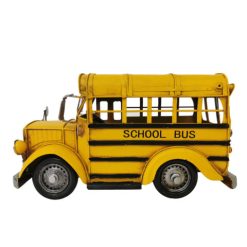 METAL MODEL SCHOOL BUS DECOR - RD2011