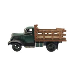 GREEN VINTAGE FARM TRUCK METAL MODEL - RD2040