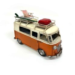 Orange Metal Bus Decor