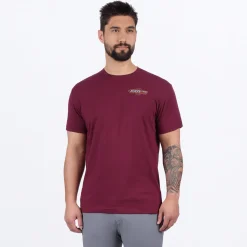 Men's Race Div Premium T-Shirt  Merlot/Mustard XL