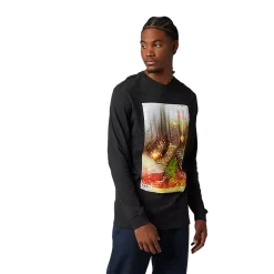 Dilineation Long Sleeve Premium Tee  Black S