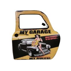 “My Garage My Rules” Car Door Sign