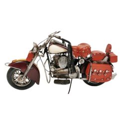 BURGUNDY MOTORCYCLE METAL MODEL