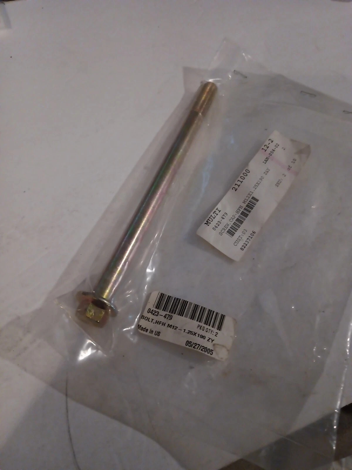 2004-2006 - ARCTIC CAT - BOLT, HFH, M12 - 1.25X190 ZY - (0423-479)